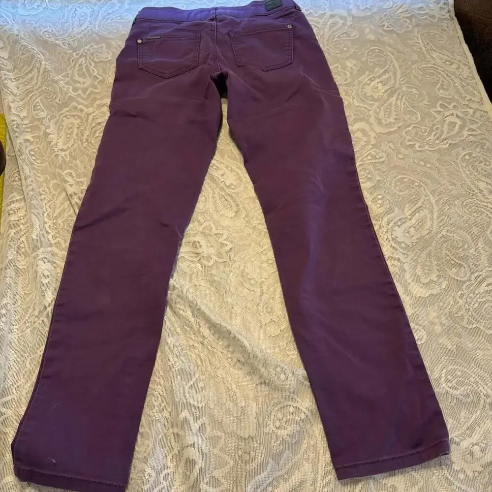 Celebrity Pink Women's Pants Purple Corduroy Skinny Leg 26/28